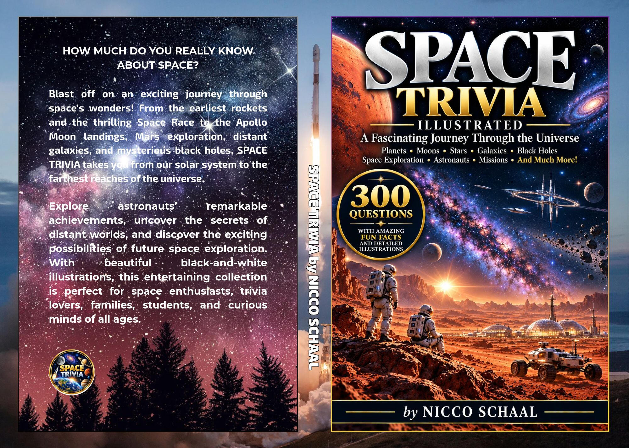 SPACE TRIVIA Book cover for Space Trivia